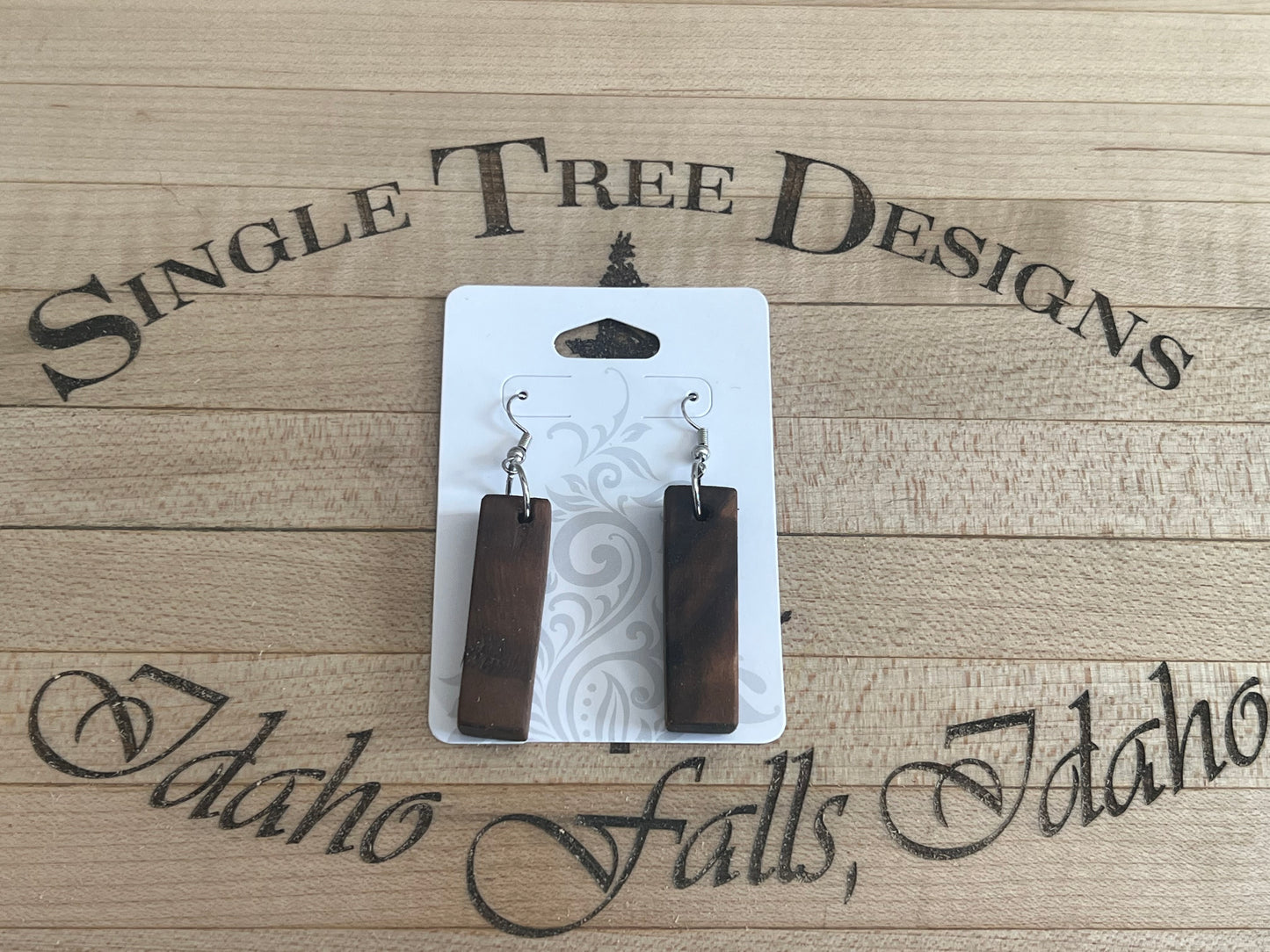 Handcrafted Walnut Earrings