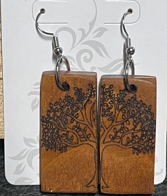 Hand made Russian Olive Earrings.