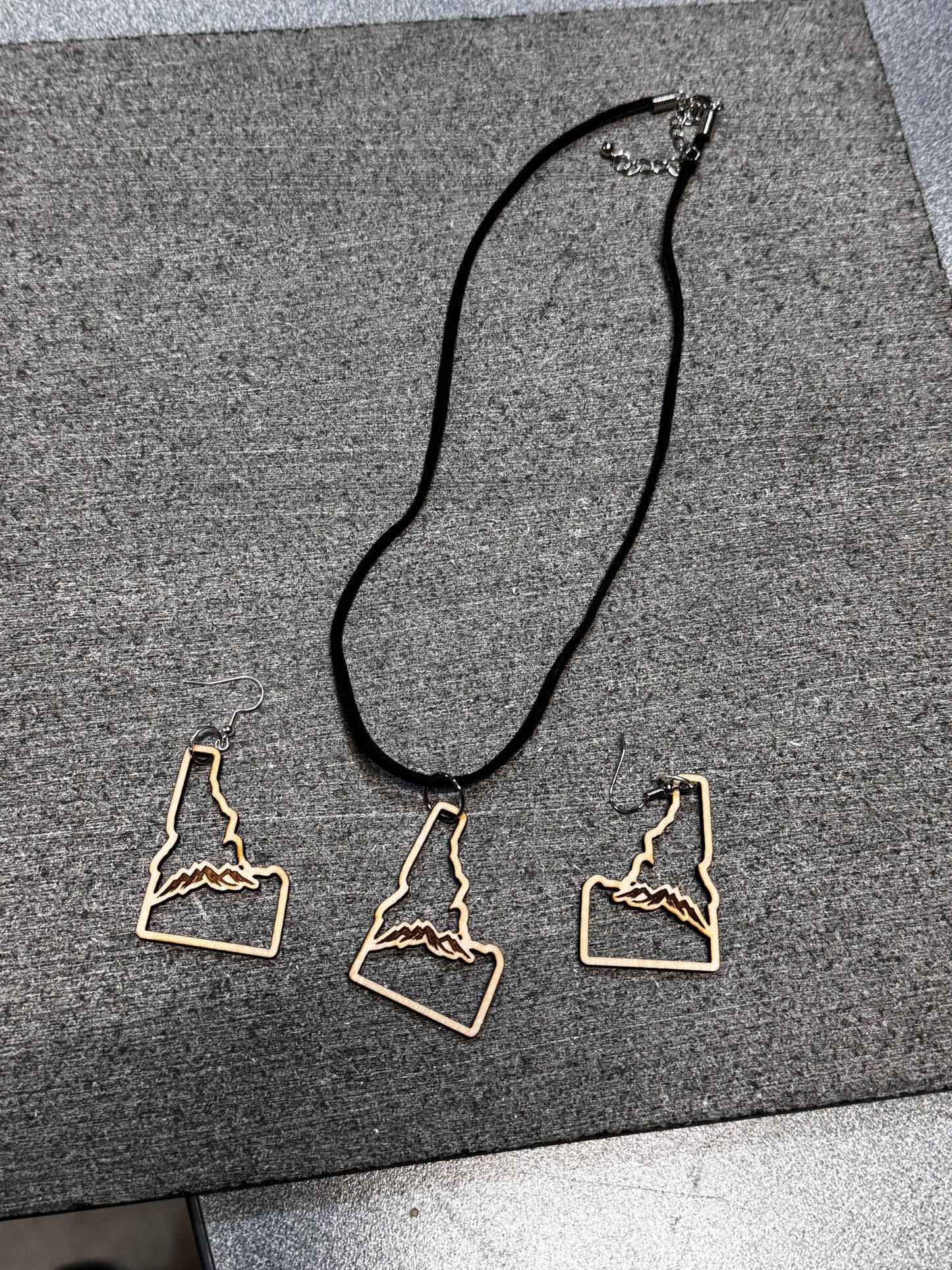Custom Idaho Earring and Necklace Set